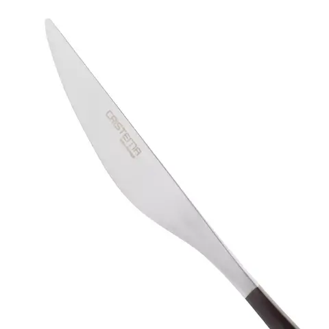 Набор столовых приборов 24 предмета на 6 персон Cristema Rabat матовая сталь/черный