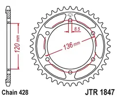 Звезда ведомая RK B3265-55NC0 ( JTR1847.55 )