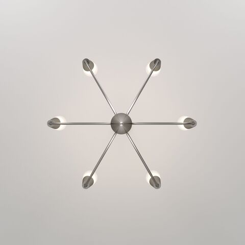 Подвесная люстра Eurosvet Rhyton 60167/6 никель