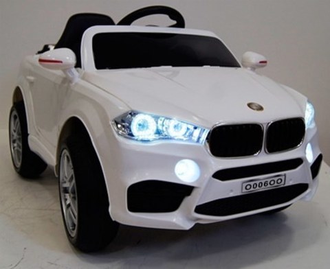 Детский электромобиль Rivertoys BMW O006OO-VIP-WHITE сиденье кожа