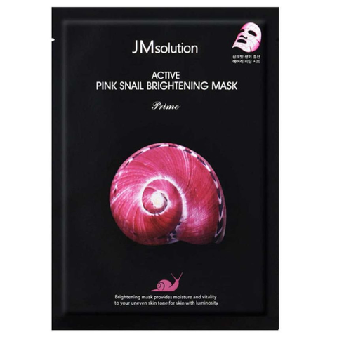 Тканевая маска для лица JM Solution Pink Snail Brightening Mask Prime, 30 мл