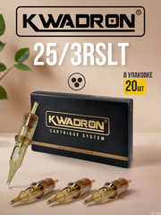 Картридж для татуажа "KWADRON Round Shader 25/3RSLT" упаковка 20 шт.