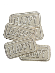 Термоаппликация, р. 2х3,8 см, светло-бежевый