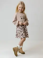 платье  для девочки  КР 5953/бежевый 1305 к615