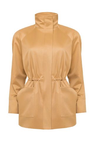 «Espresso foam» Парка с карманами на кулисе.