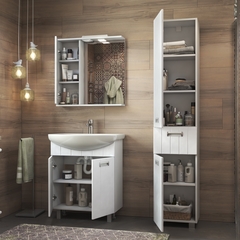 Шкаф навесной с зеркалом Diana 700 (левый) со спотом