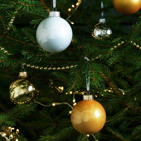 Набор ёлочных украшений (шар) Vintertid , 20 шт, 3,5 см, пластик, золотой/серебристый