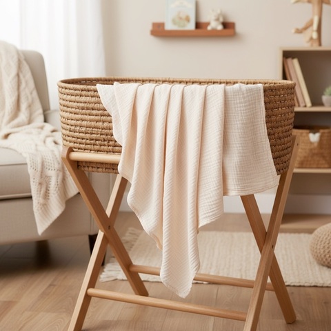 Пеленка муслин "Ванильный крем"