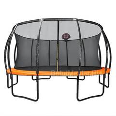 Батут с сеткой и баскетбольным кольцом, диаметр 10 фт