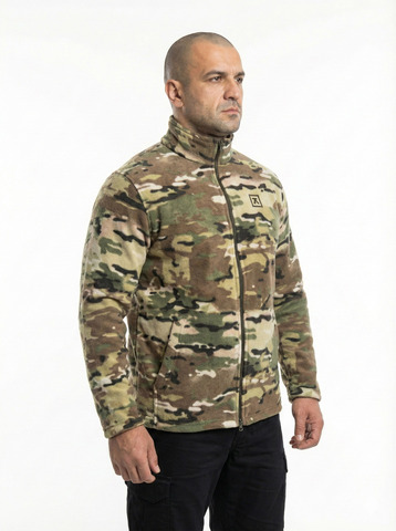 Толстовка Милитари флис на молнии (мультикам) (А)