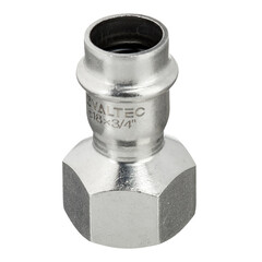 Соединитель Valtec нерж. сталь с вн.р. 18х3/4