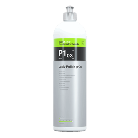 Koch-Chemie 467001 LACK-POLISH GRUN P1.03 - Полироль ручная с воском и оксидом алюминия анти царапин (1л)
