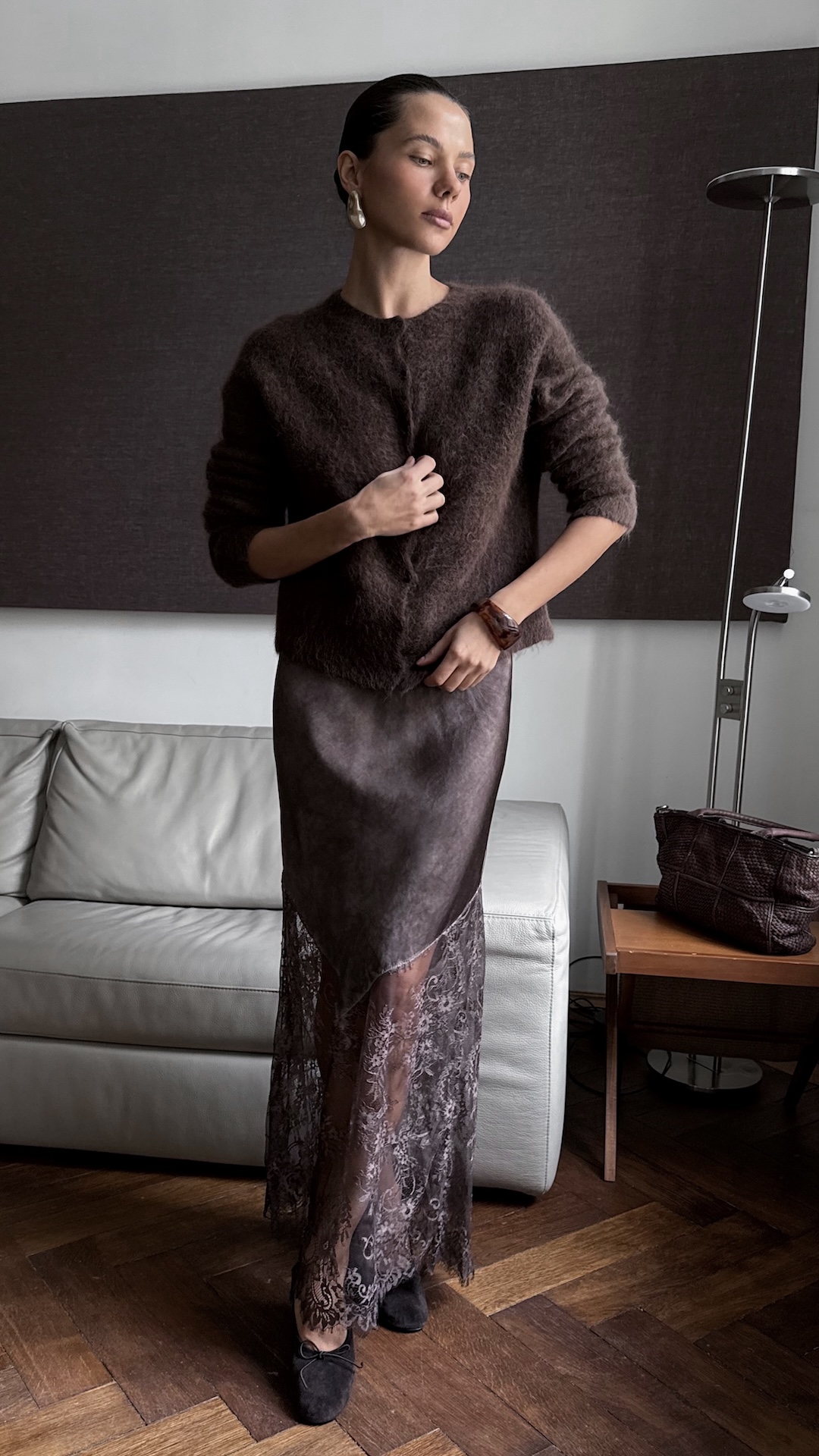 Кардиган из альпаки и шерсти PREMIUM QUALITY