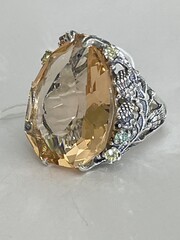 Чертополох (кольцо из серебра)