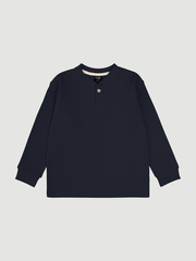 Лонгслив с застёжкой-планкой Mjölk Синий