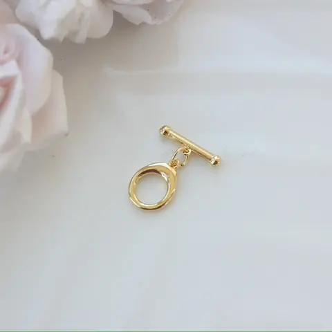 Замочек - тогл, 10,5*16,3 мм, позолота, З022