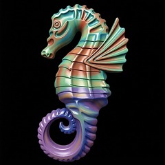 Силиконовый молд № 340 Морской конек левый