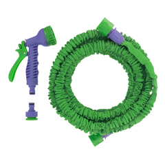 Шланг растягивающийся 20 м, усиленный, набор поливочный (7 режимов пистолет, соединитель, адаптер), Palisad, 67547