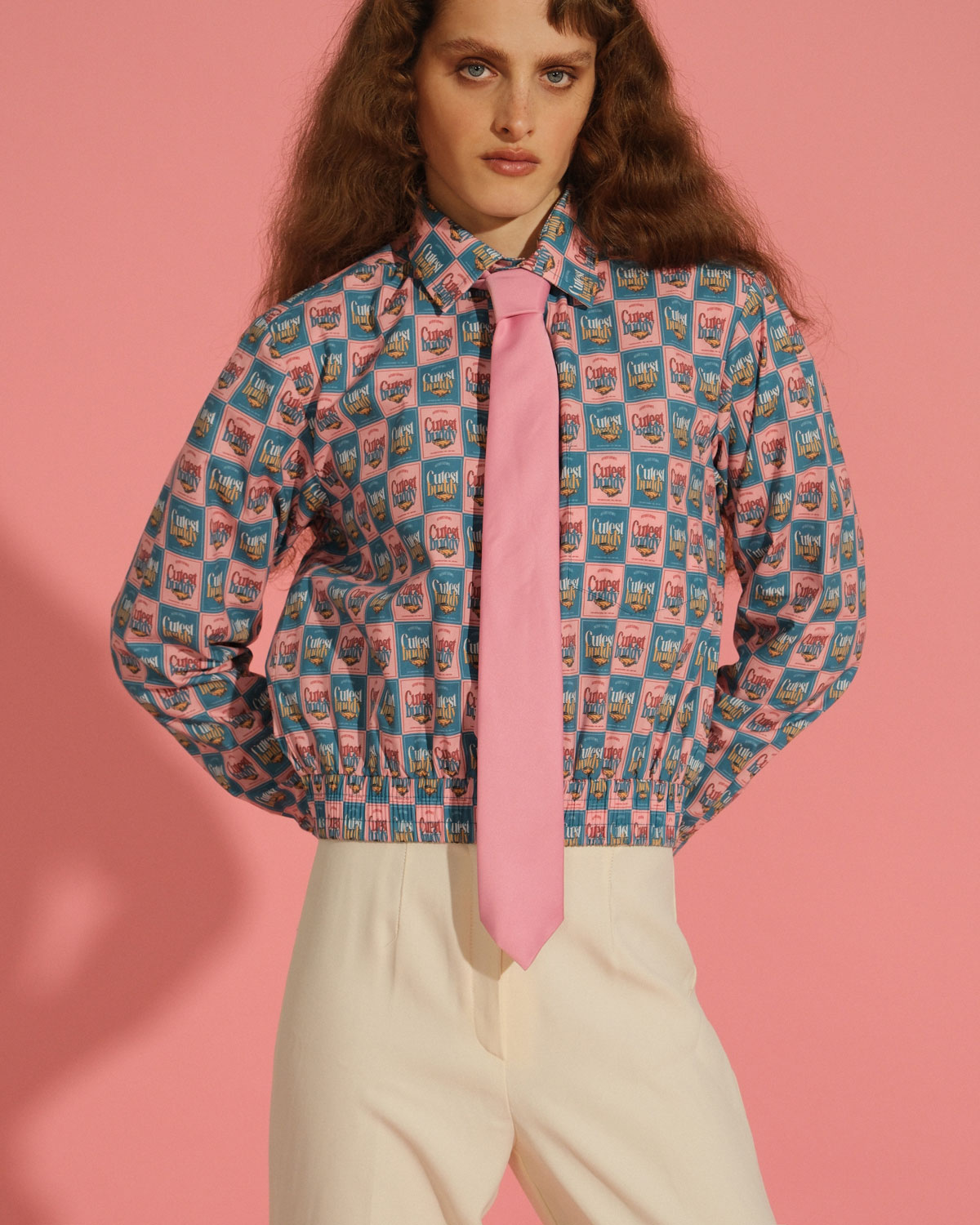 Рубашка с резинкой на поясе