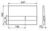 Alcaplast M1741 Клавиша смыва для унитаза