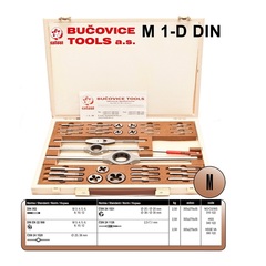 Набор метчиков и плашек M3 -M12 HSS 34пр Bucovice(CzTool) 340122