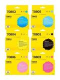 Комплект картриджей T2 IC-ET0807 для Epson T0807/T079A: черный, голубой, пурпурный, желтый, светло-голубой, светло-пурпурный