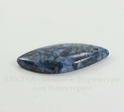 Подвеска Ляпис Лазурит (прессов., тониров) (цвет - темно-синий) 43,6х22,5х6,8 мм №137