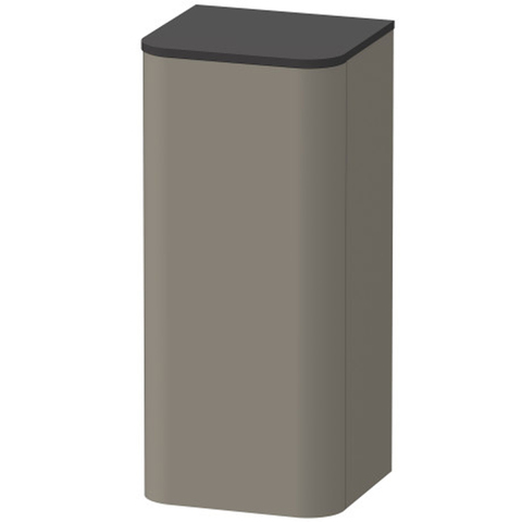 Duravit Happy D.2 Plus Пенал подвесной  880x400x360мм 1 дверь, 2 стекл. полки, DX, цвет: stone grey satin matt (без топа) HP1260R9292