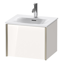 Duravit XViu Тумба подвесная 510x420х397мм, для раковины #234453, 1 ящик, цвет: белый глянцевый/champagne matt XV40310B122 фото