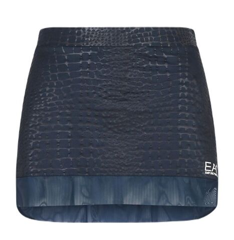 Теннисная юбка EA7 Woman Jersey Skirt - fancy navy blue