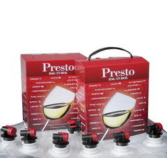 Пакеты для розлива вина Presto