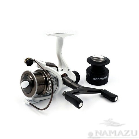 Купить безынерционную катушку Namazu White Fish WF4000 5bb + запасная шпуля N-RWF4000