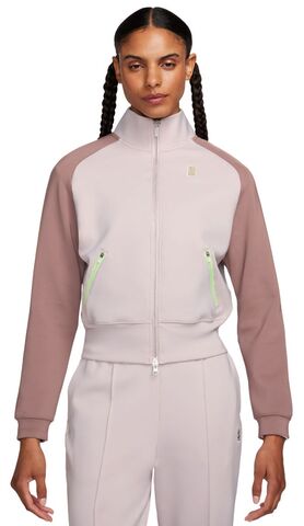 Женская теннисная куртка Nike Court Heritage Jacket FZ - platinum violet/smokey mauve/barely volt