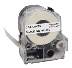 Картридж ленточный Cactus CS-LK7WBN черный для Epson LW1000P, Z700, Z900