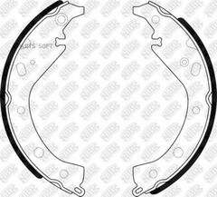 Колодки барабанные NiBK FN2358