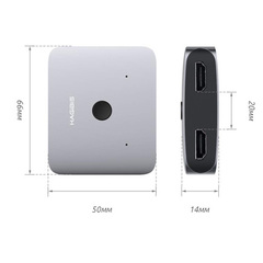 Адаптер Xiaomi Hagibis Mini HDMI Distribution Switcher Alloy HD 4K Vision