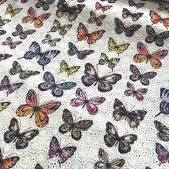 Ткань шитье бабочки 3305