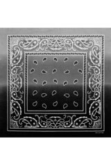 Бандана черный градиент пейсли