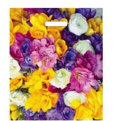 Пакет с вырубной ручкой 38х45 Весенний букет