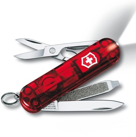 Нож-брелок Victorinox SwissLite (0.6228.T) с фонариком, 8 функций, 58 мм. в сложенном виде | Wenger-Victorinox.Ru