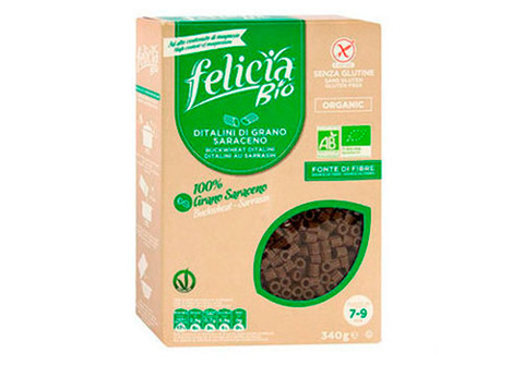 Паста из гречихи "Диталини" Felicia Bio, 340г