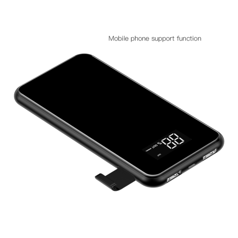 Портативное зарядное устройство Baseus full screen bracket wireless charge Power Bank 8000mAh black