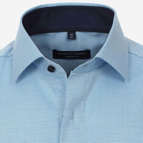 Сорочка Casamoda Comfort Fit 393310700-350 цвет Тюркиз