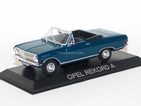 Opel Rekord A Cabrio blue 1:43 DeAgostini Masini de legenda #81