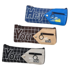 Пенал-косметичка Basir без наполнения, 20,5*8*3,5 см, серия "Hey You", ассорти