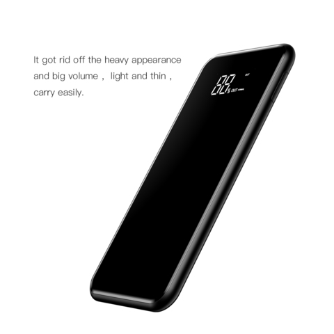 Портативное зарядное устройство Baseus full screen bracket wireless charge Power Bank 8000mAh black