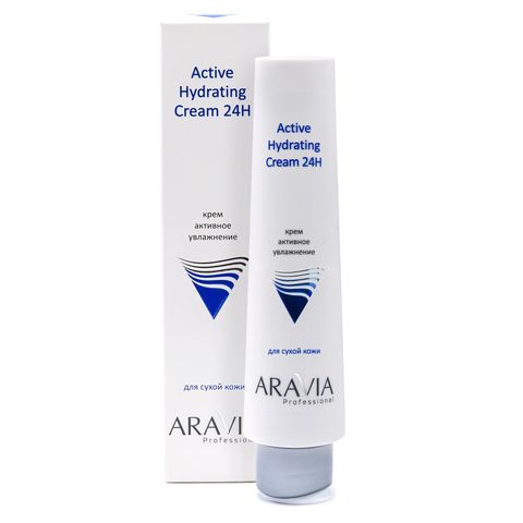 Крем для лица активное увлажнение Active Hydrating Cream 24H, 100мл, ARAVIA Professional
