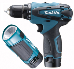 Аккумуляторная дрель-шуруповёрт Makita DF330DWLE