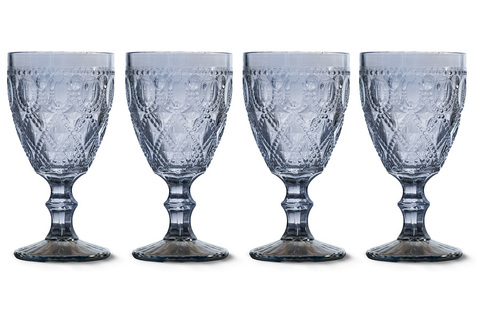 Набор бокалов для вина 4шт 400мл WD Lifestyle Dubai голубой