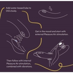 Стимулятор G-точки Womanizer OG c технологией Pleasure Air и вибрацией темно-серый